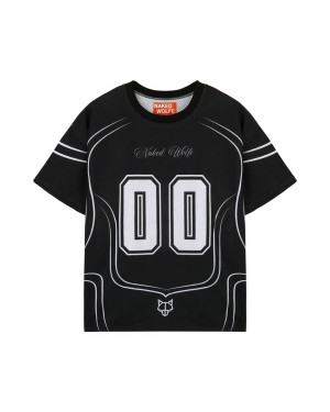 Tricou Naked Wolfe Naked Wolfe Jersey Top Black | HDC-061837