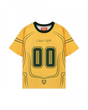 Tricou Naked Wolfe Naked Wolfe Jersey Top Yellow | HFW-347859