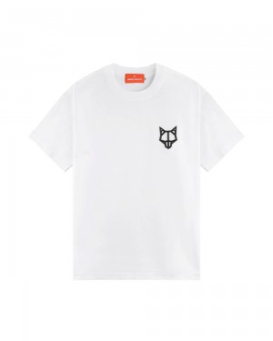 Tricou Naked Wolfe Wolfe T-Shirt White | DSI-195624